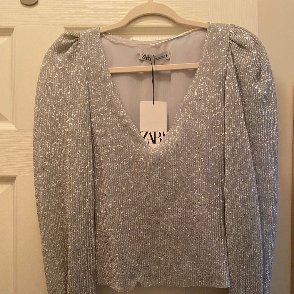 Zara sequin top ( small) with tags